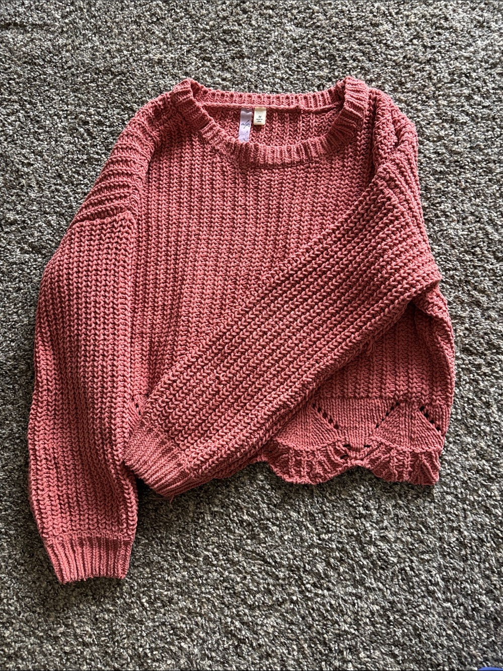 Francesca’s Rose Pink Knit Sweater